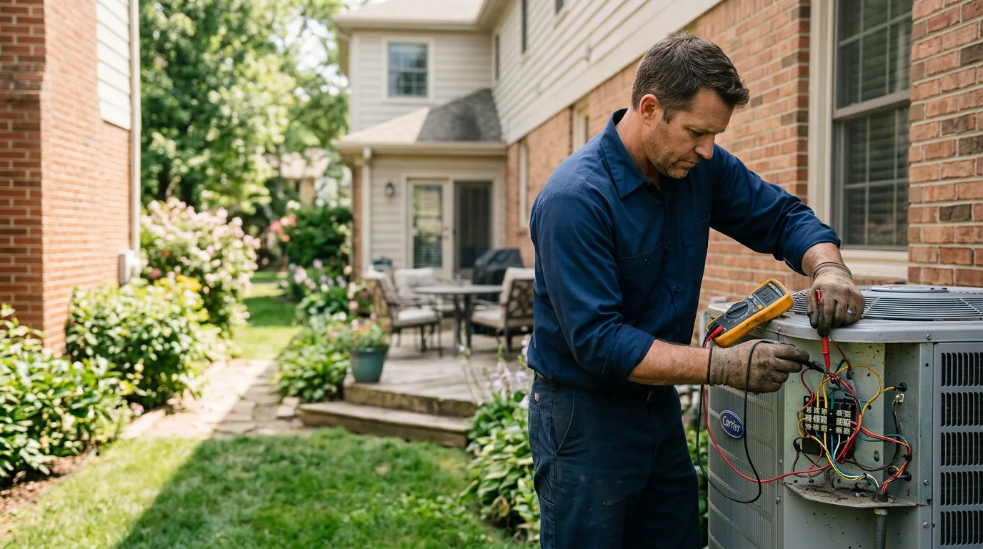 HVAC technician working near Natural Bridge, NY